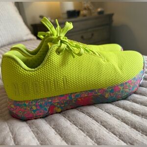 NOBULL Neon Yellow Sneakers with Colorful Sole